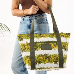 Nylon Zipper Tote | Lei Lehua Mamo by Aloha De Mele