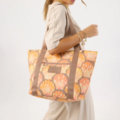 Nylon Zipper Tote | Sunrise Shells