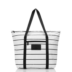 Zipper Tote | Pinstripe
